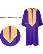 Deluxe Crescendo Choir Robe with Cuff Sleeves for Adult