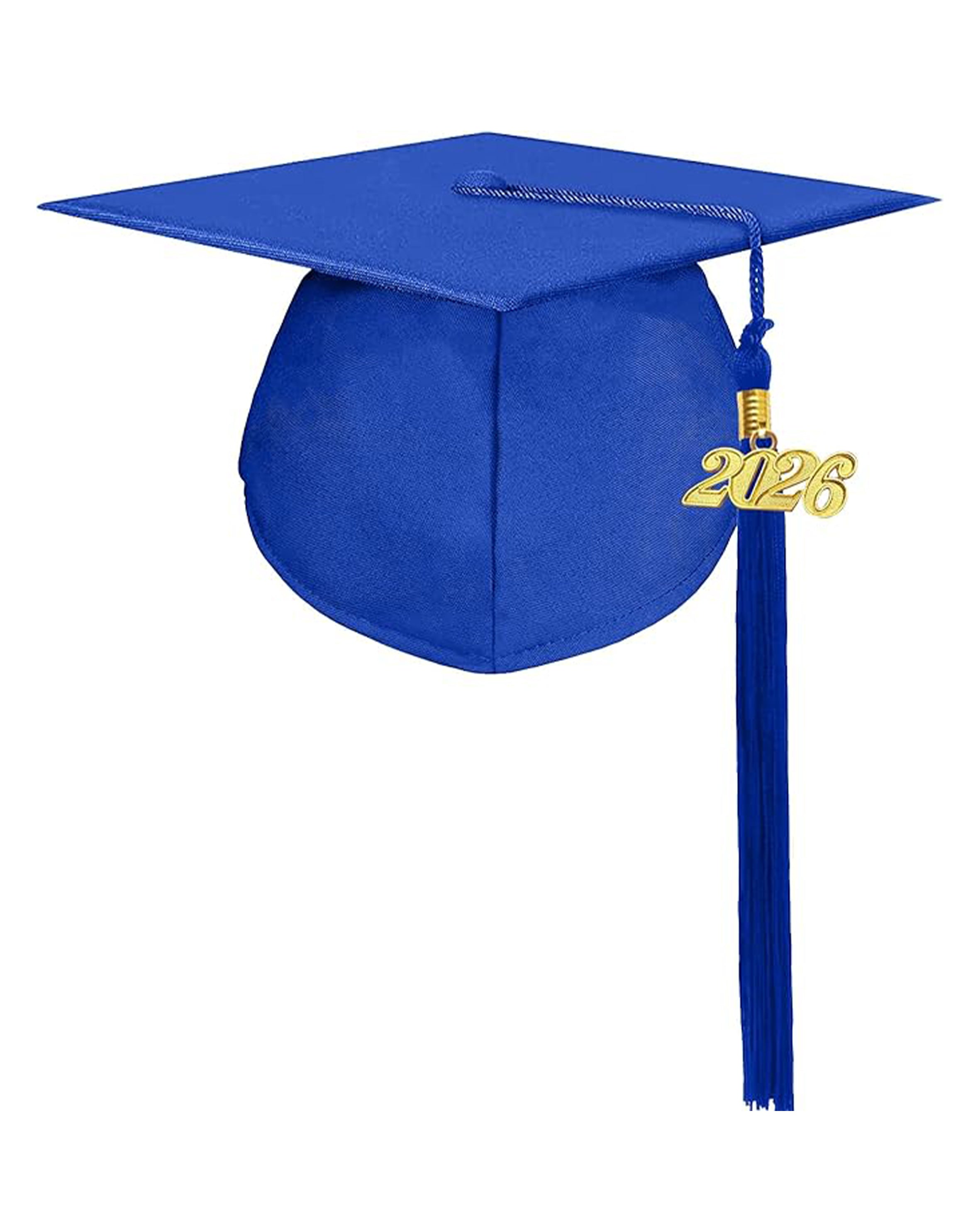 MyGradDay Unisex Adult Matte Graduation Cap with Tassel 2026 Year Charm