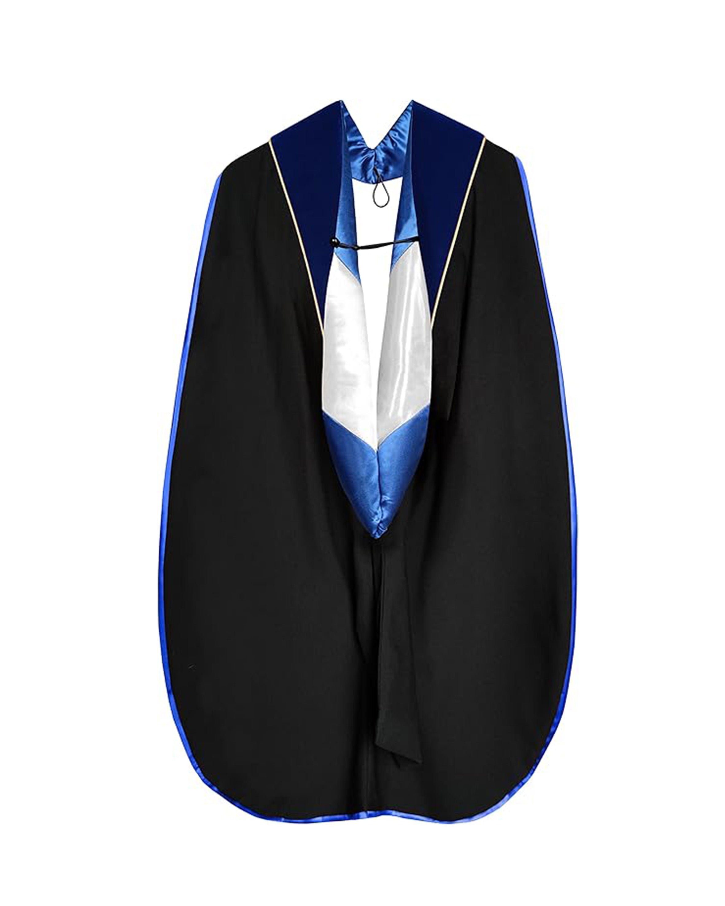 Deluxe Doctoral Graduation Hood with Gold Piping