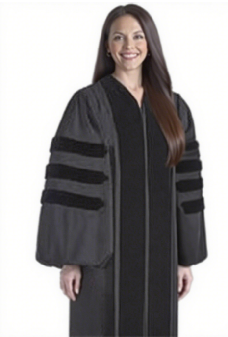 MyGradDay Unisex Black Doctoral Pulpit Robes of Divinity Clergy Robe