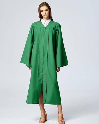 Emerald Green Unisex Matte choir robes for church Baptism Officiant Confirmation Costume,Graduation Gown Pastor &judges robe