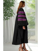 Deluxe Doctoral Graduation Gown|Graduation Regalia|PHD Gown with Gold Piping