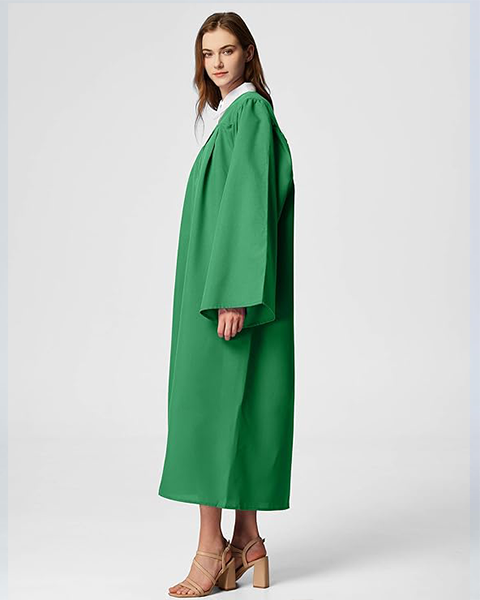 Emerald Green Unisex Matte choir robes for church Baptism Officiant Confirmation Costume,Graduation Gown Pastor &judges robe