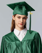 MyGradDay Unisex Adult Shiny Graduation Cap with Tassel 2026 Year Charm