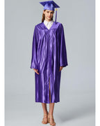 Unisex Shiny Graduation Cap and Gown with Tassel 2026 Year Charm ( Rich Color )