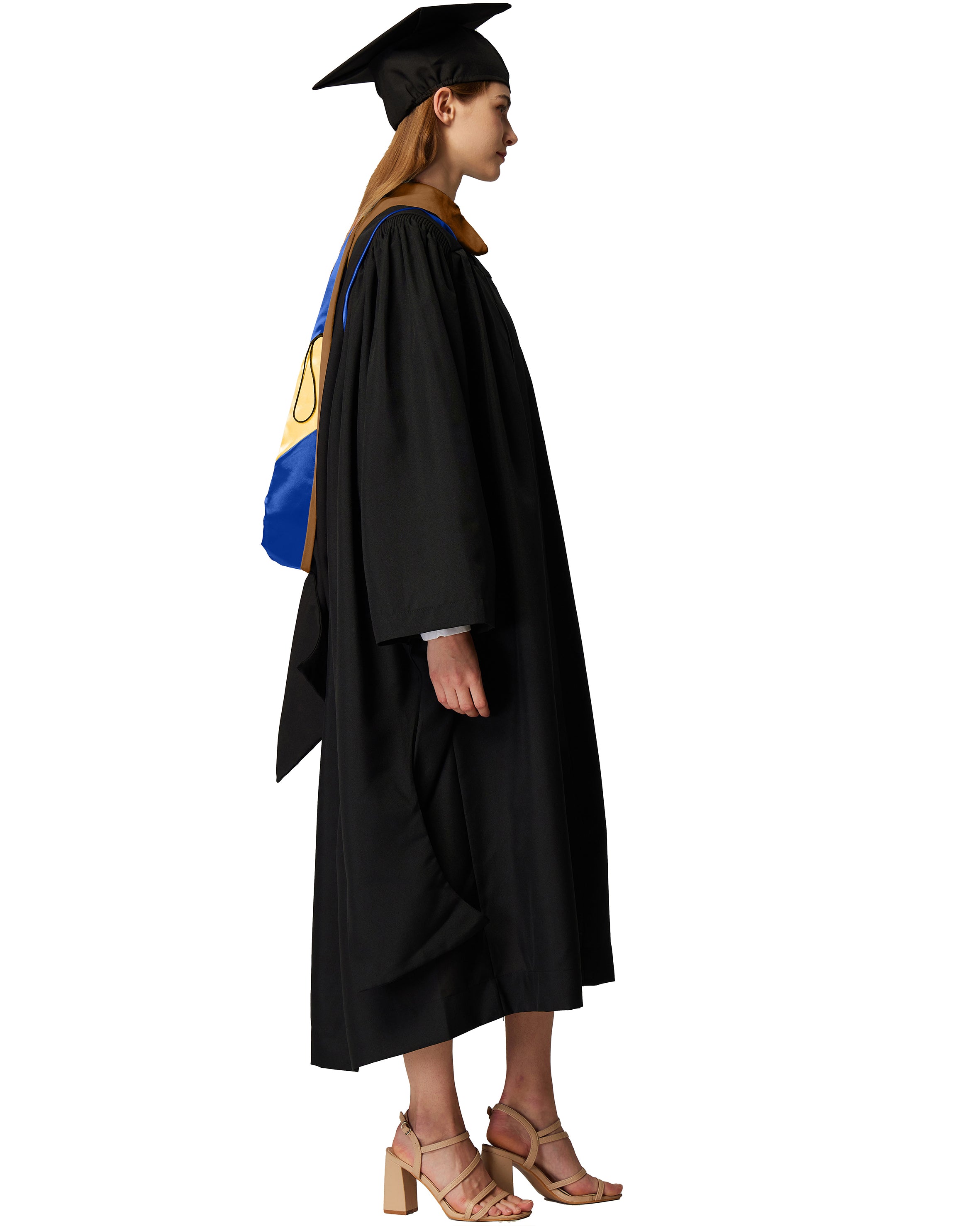 MyGradDay Unisex Master Graduation Gown Cap and Hood Master Regalia with 2026 Tassel