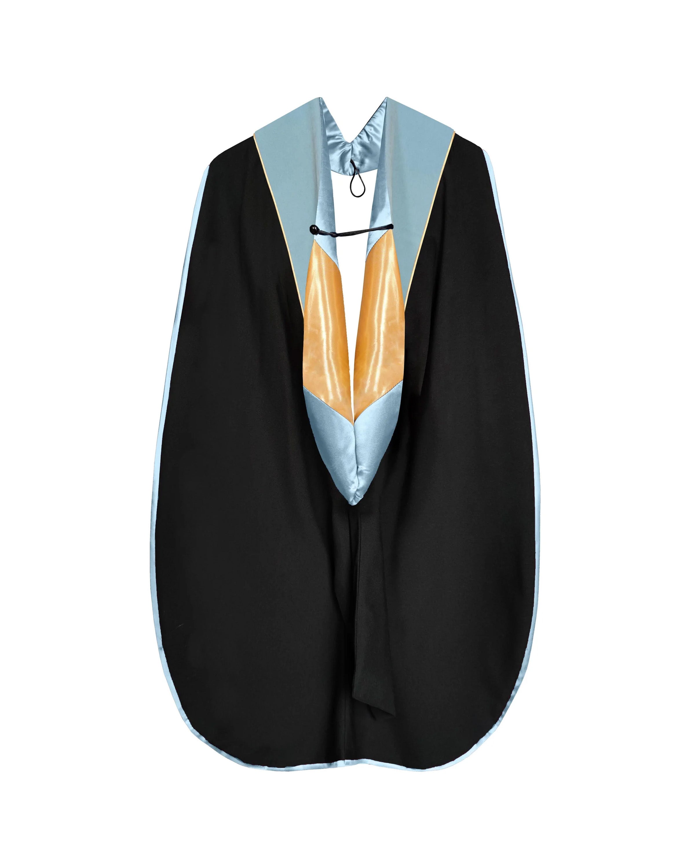 Deluxe Doctoral Graduation Hood with Gold Piping
