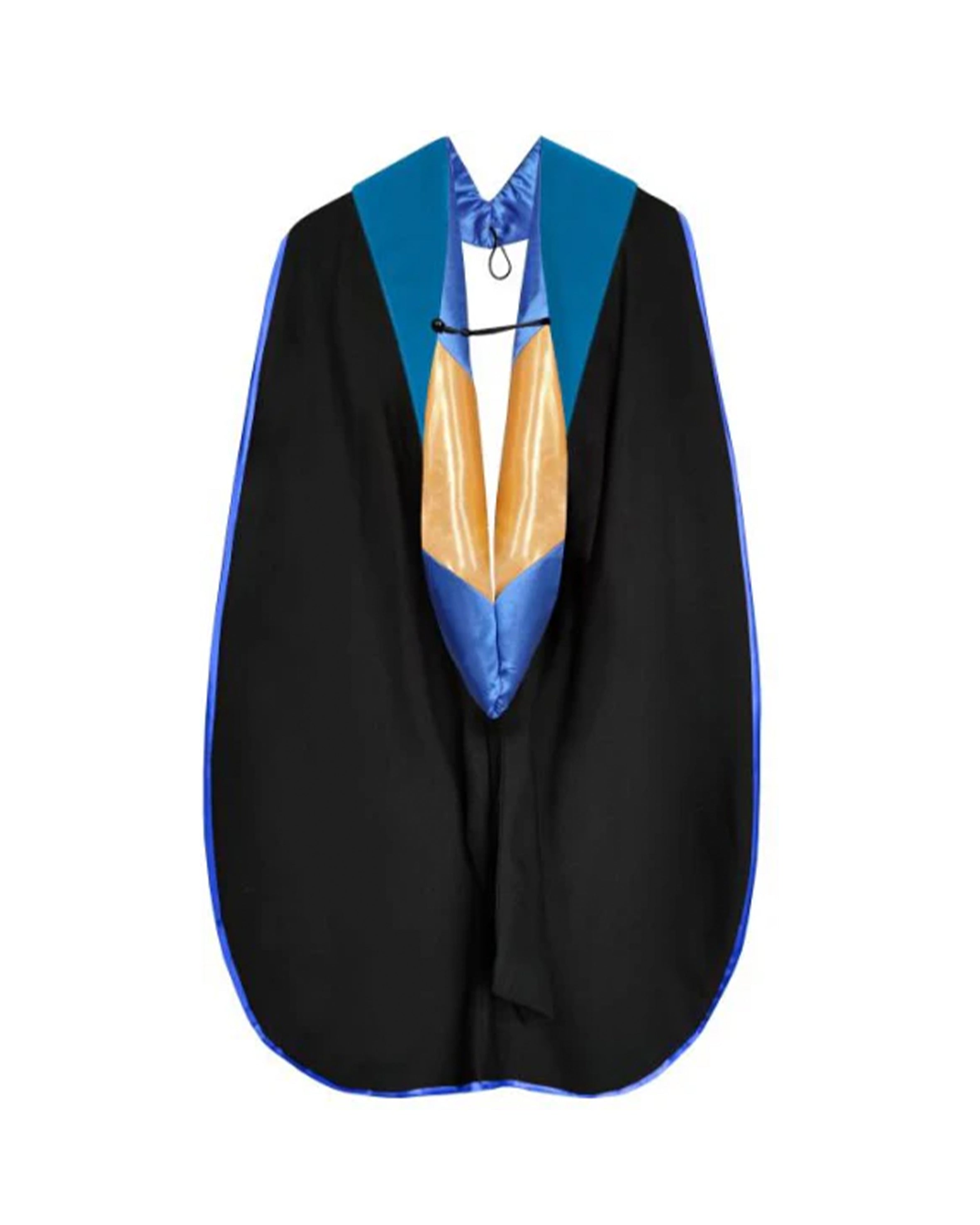 Deluxe Doctoral Graduation Hood with NO piping