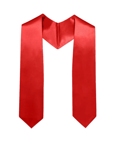 Unisex Kids Plain Graduation Stole 50” Total Length