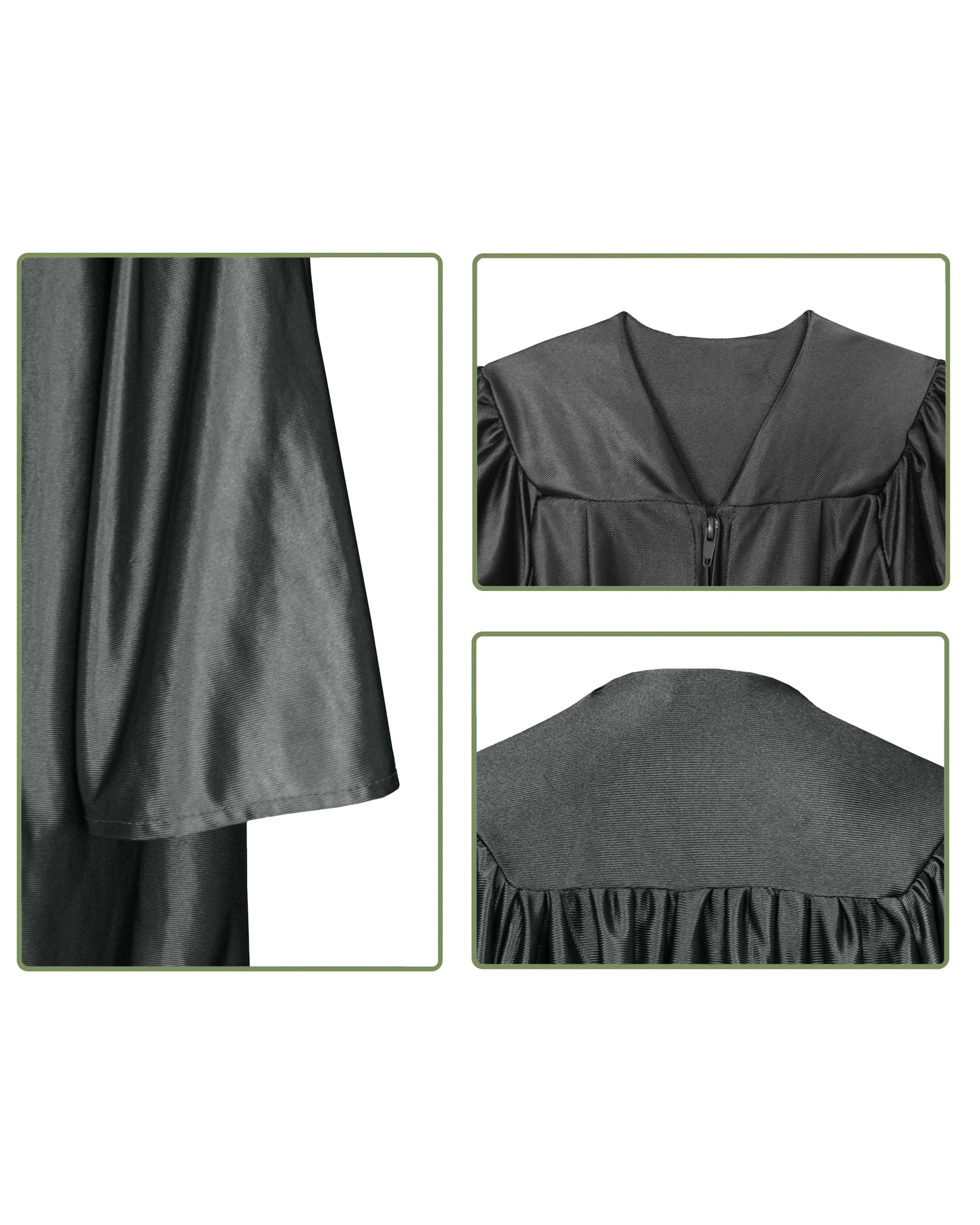 Shiny Preschool and Kindergarten Graduation Gown & Cap Tassel with 2025 Year Charm