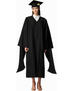 MyGradDay Graduation Master Cap and Gown Master Regalia with Black 2026 and 2025 Tassel Package