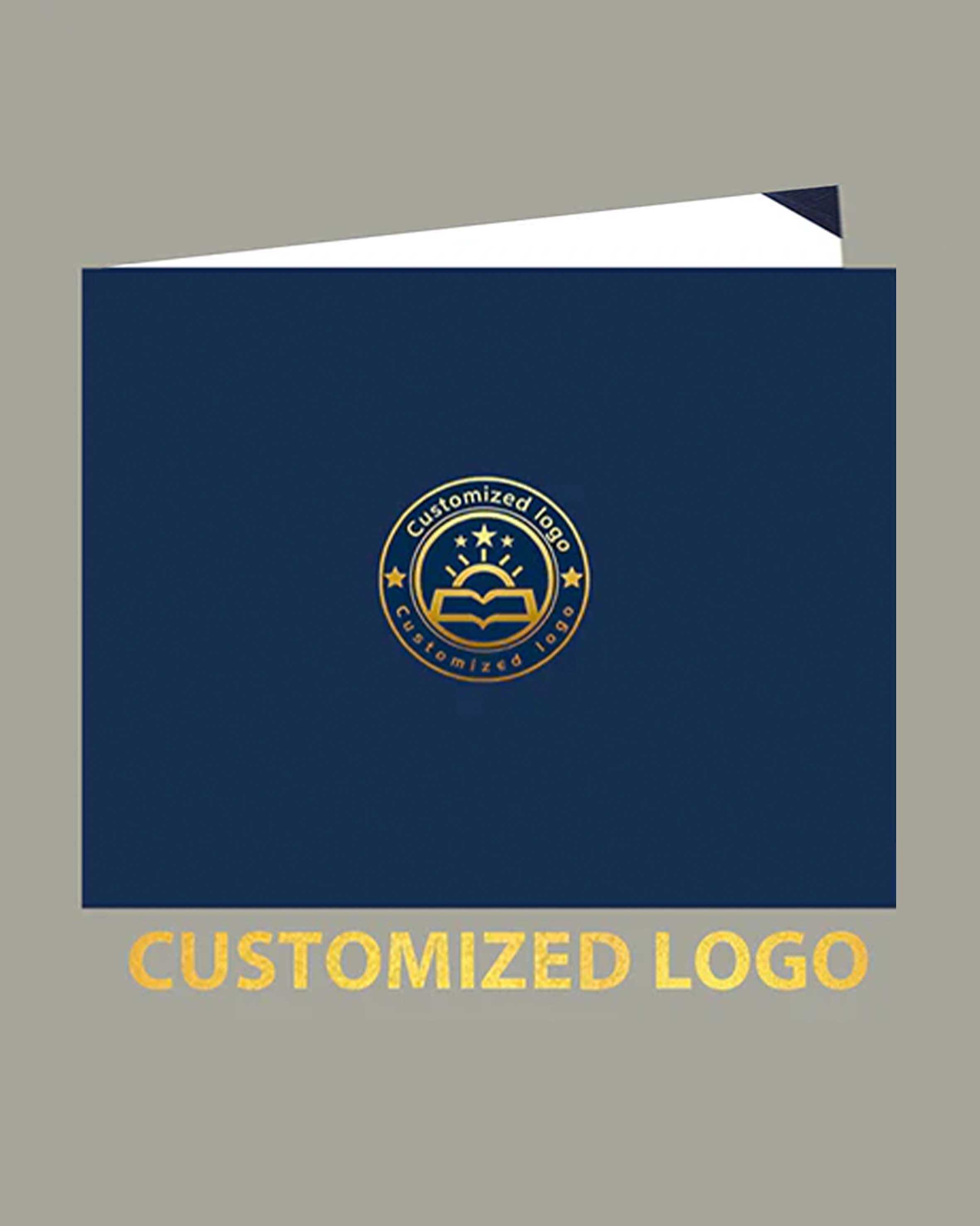Customized Smooth Graduation Diploma Certificate Cover 8 1/2" x 11" Book Style