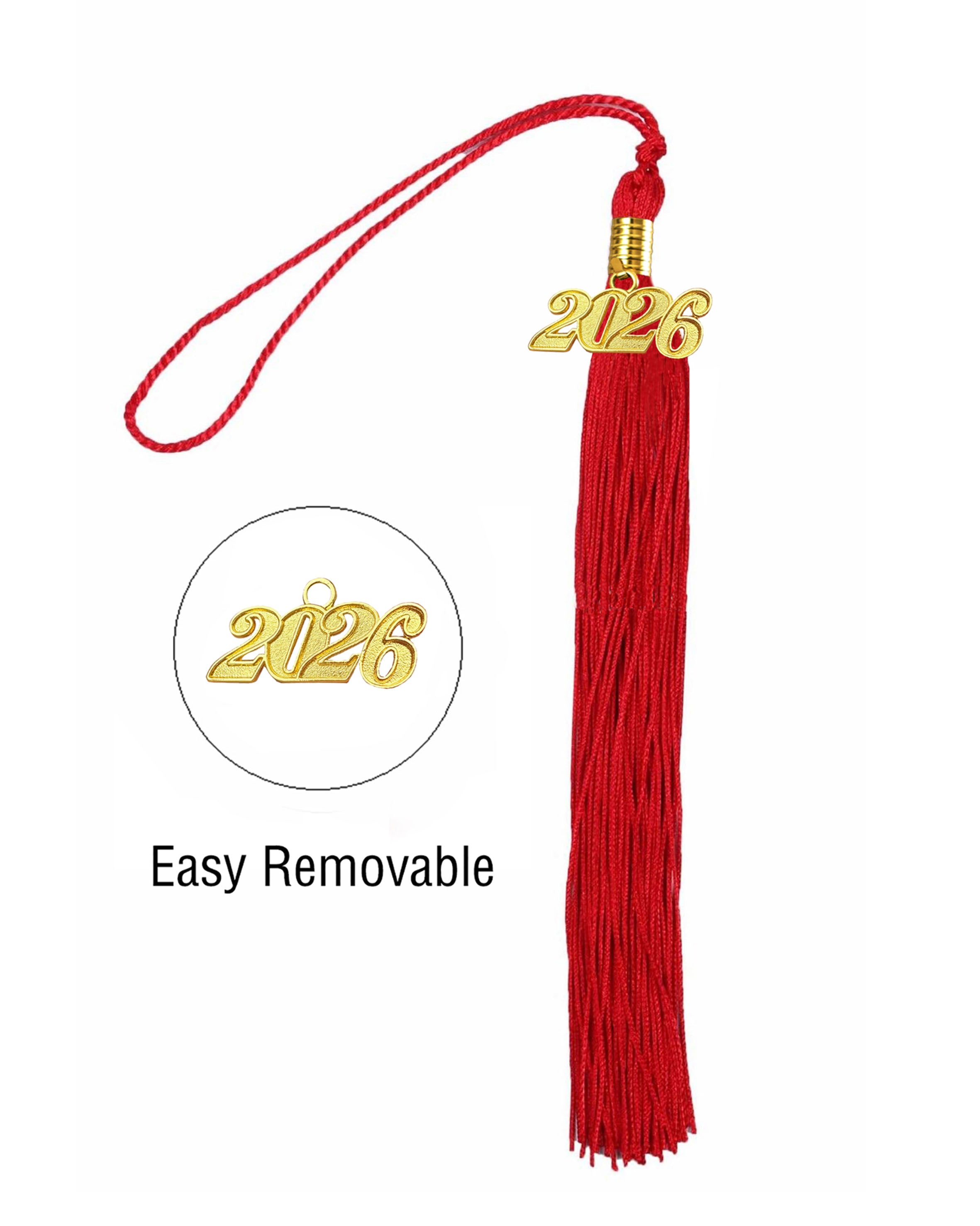 Graduation Tassel with 2026 Year Charm For Cap and Gown ( Rich Color )