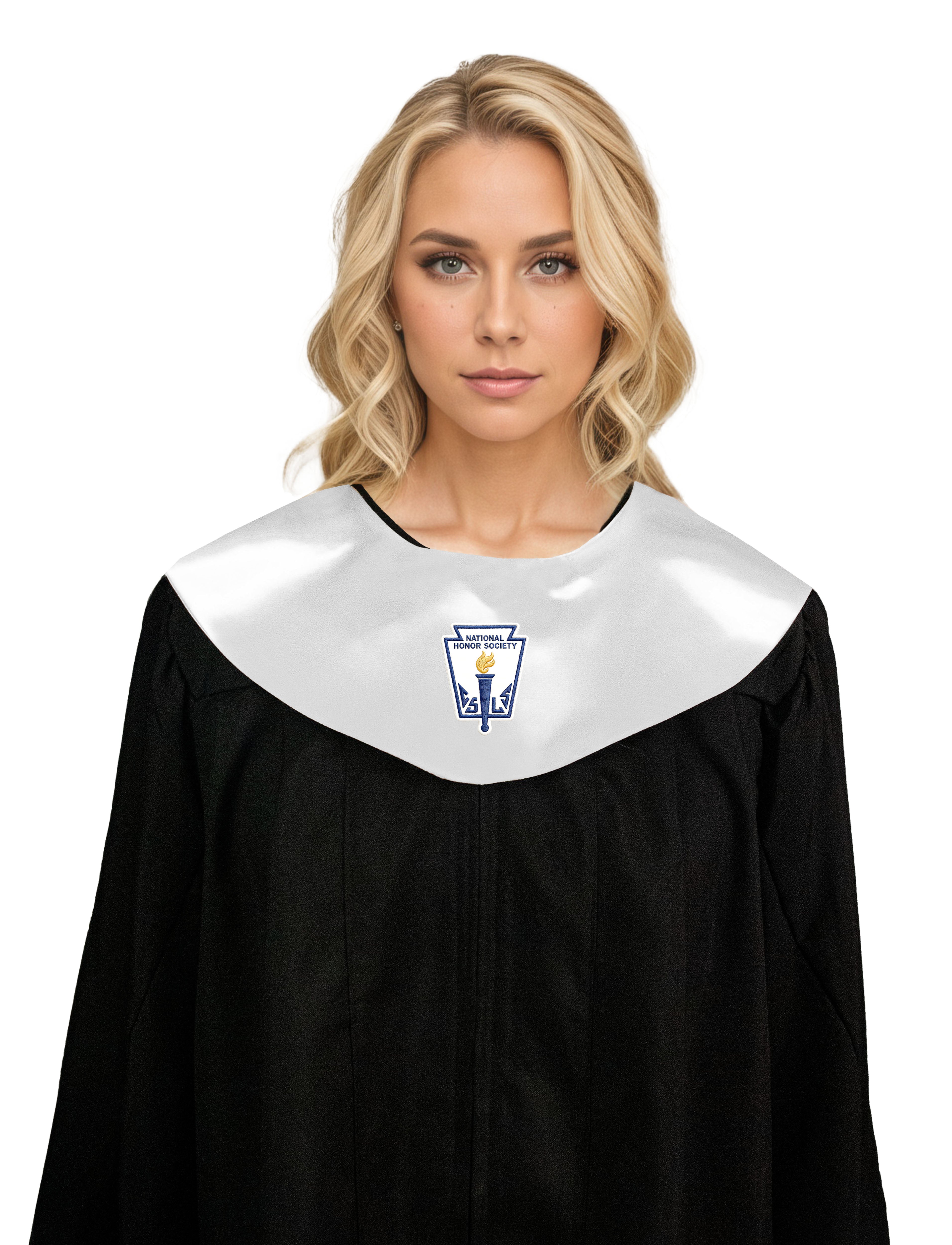 nisex V Shape Choir Stole with National Honor Society Logo Graphic