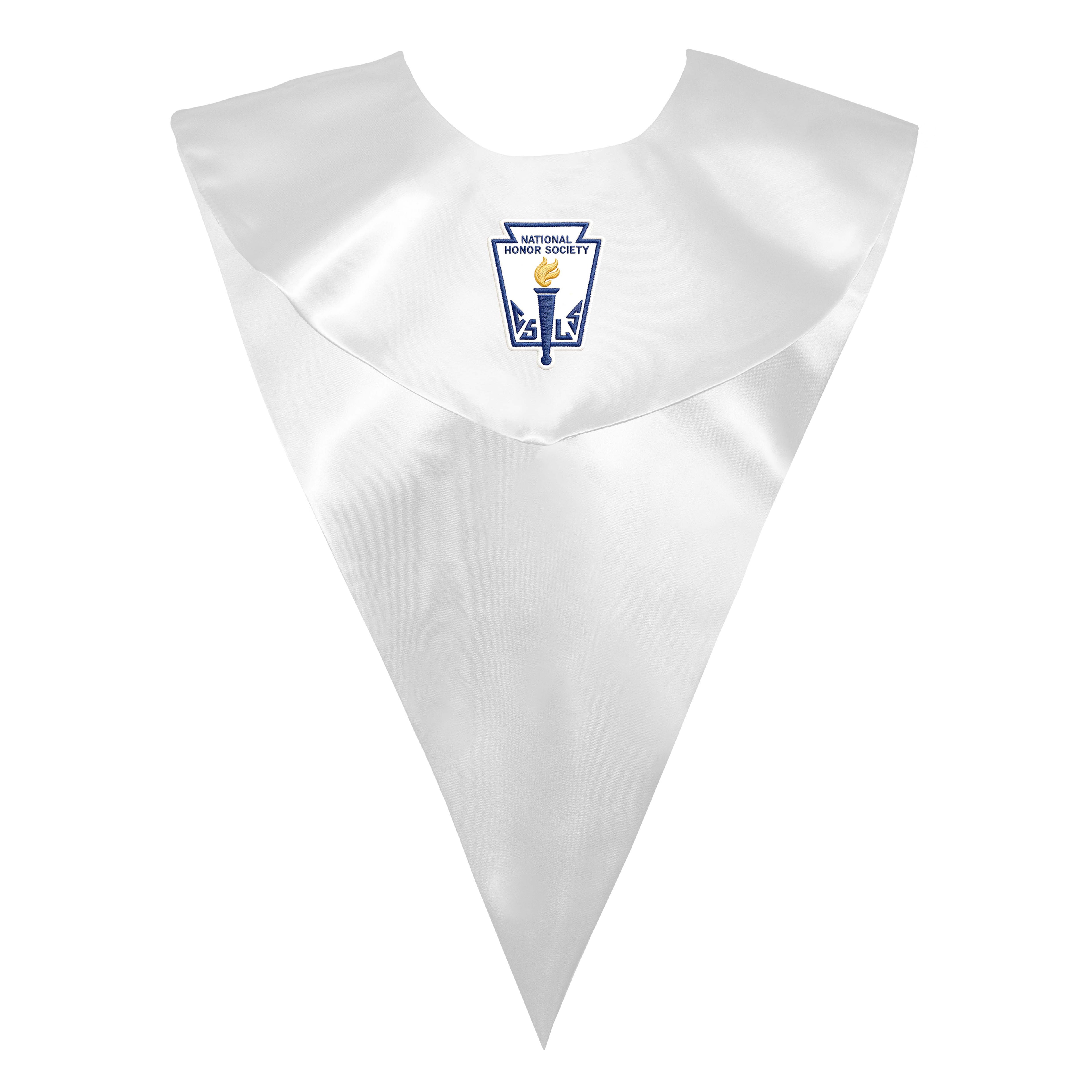 nisex V Shape Choir Stole with National Honor Society Logo Graphic