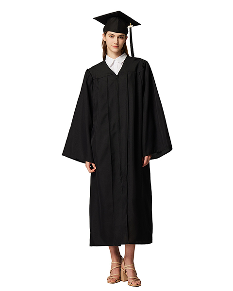 GraduationService Unisex  Matte Graduation Cap & Gown with Tassel 2025 Year Charm Rich Color
