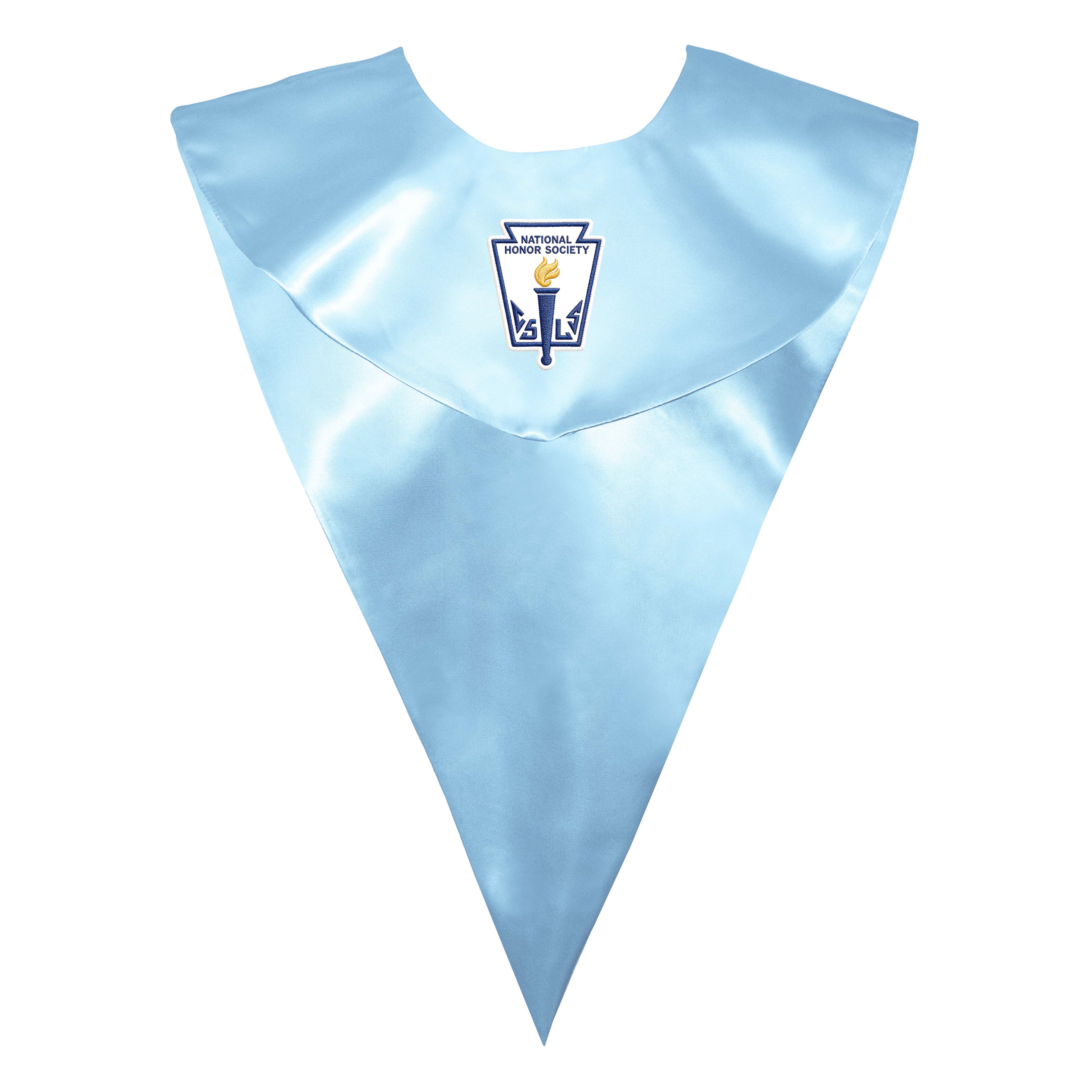 nisex V Shape Choir Stole with National Honor Society Logo Graphic