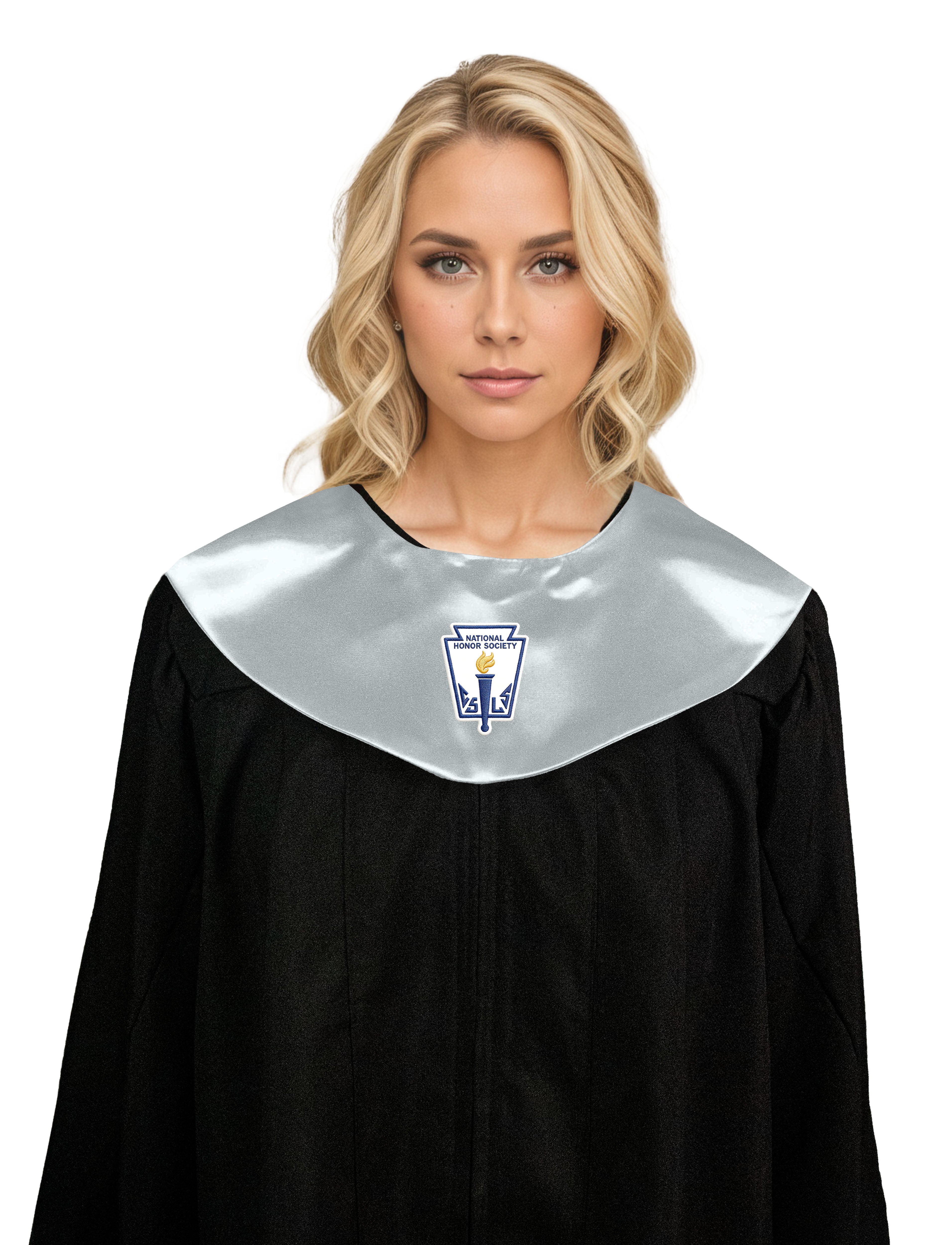 nisex V Shape Choir Stole with National Honor Society Logo Graphic
