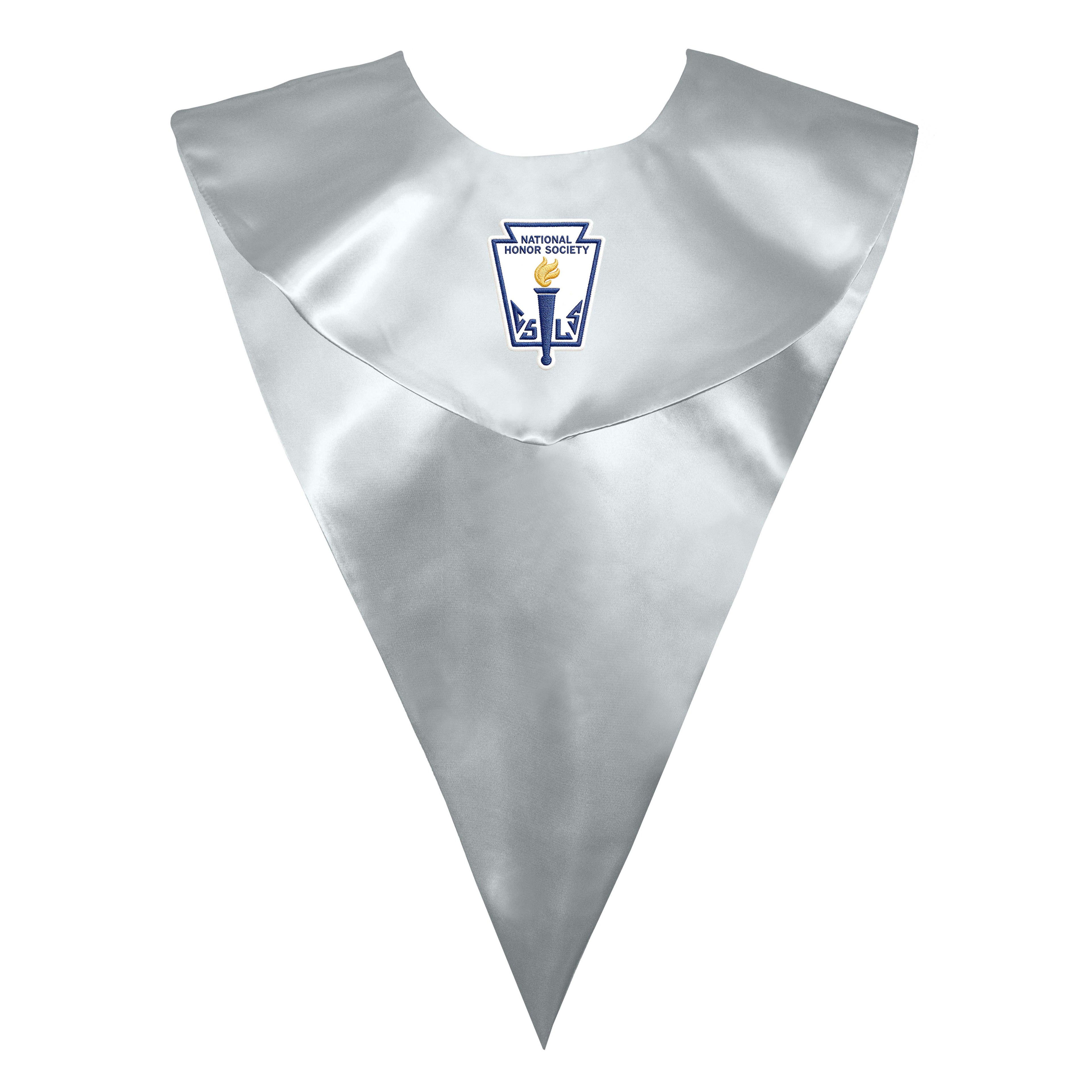 nisex V Shape Choir Stole with National Honor Society Logo Graphic