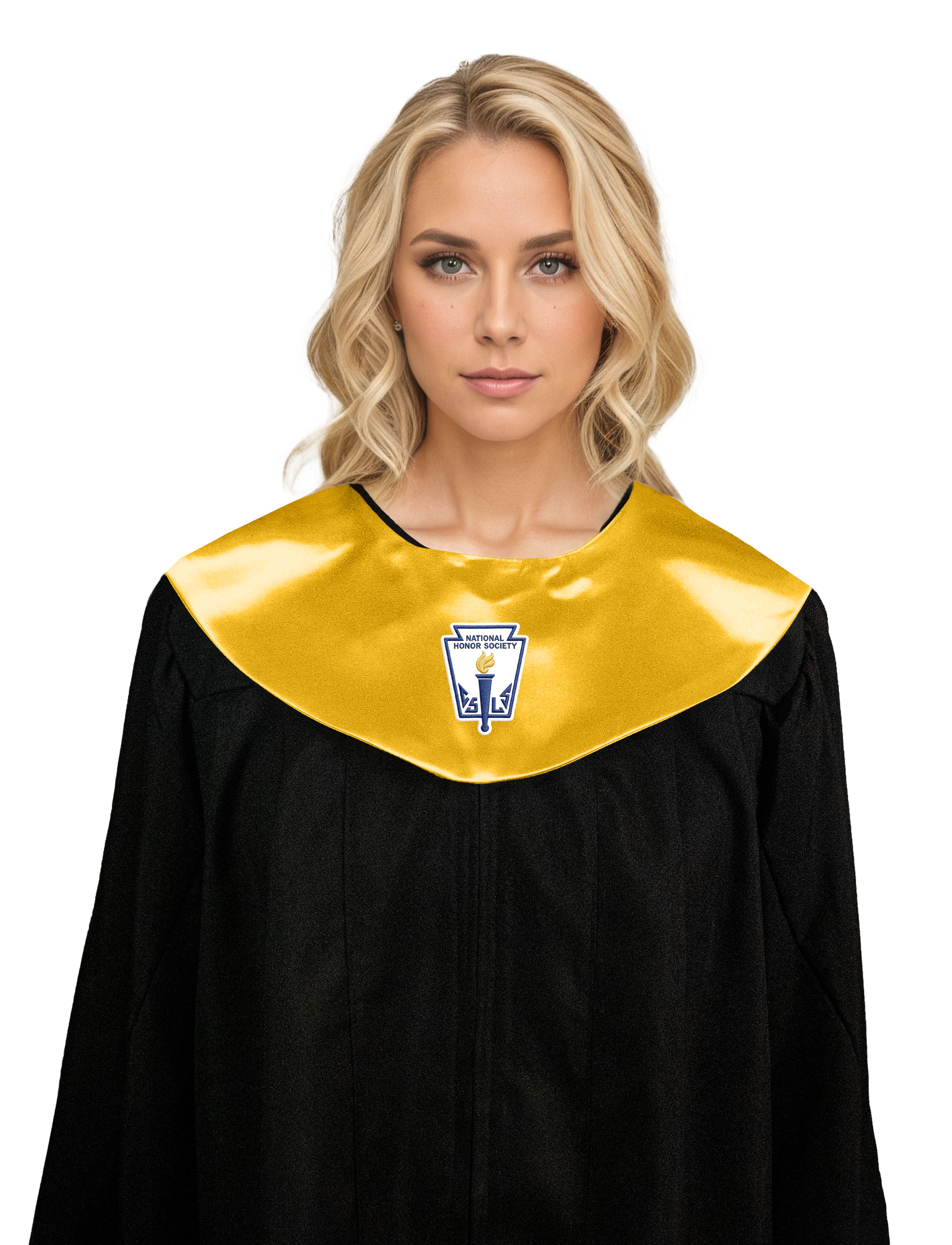 nisex V Shape Choir Stole with National Honor Society Logo Graphic