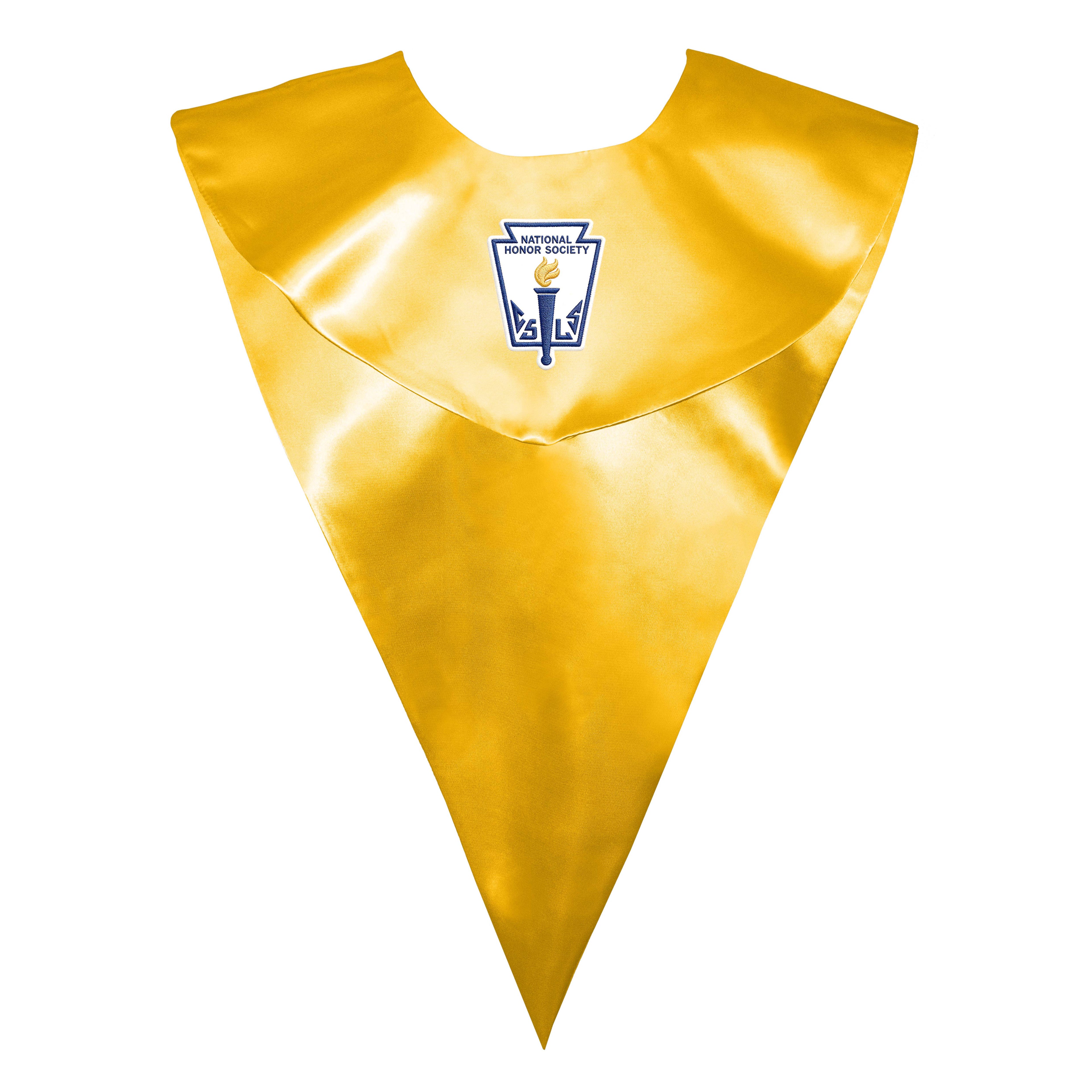 nisex V Shape Choir Stole with National Honor Society Logo Graphic
