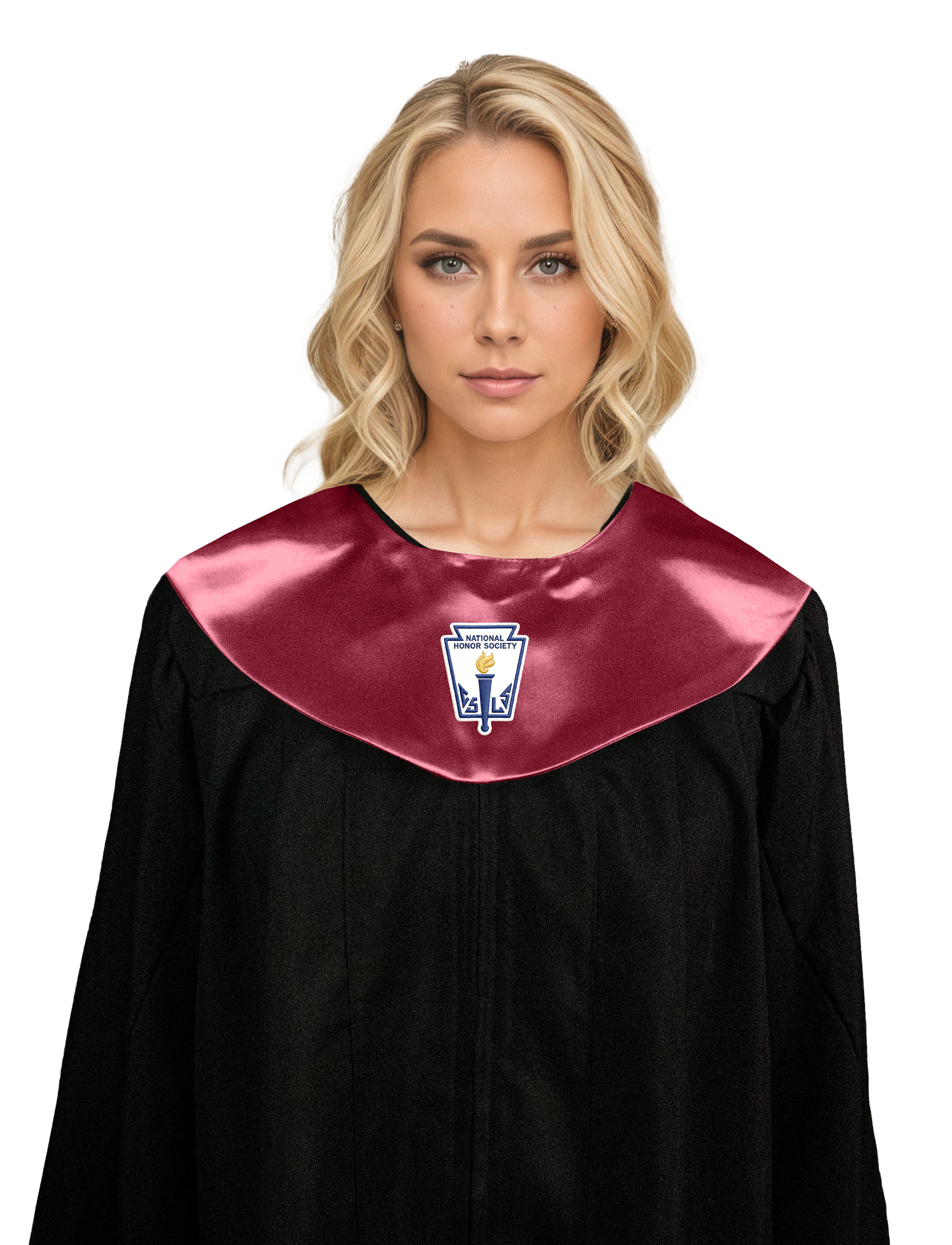 nisex V Shape Choir Stole with National Honor Society Logo Graphic