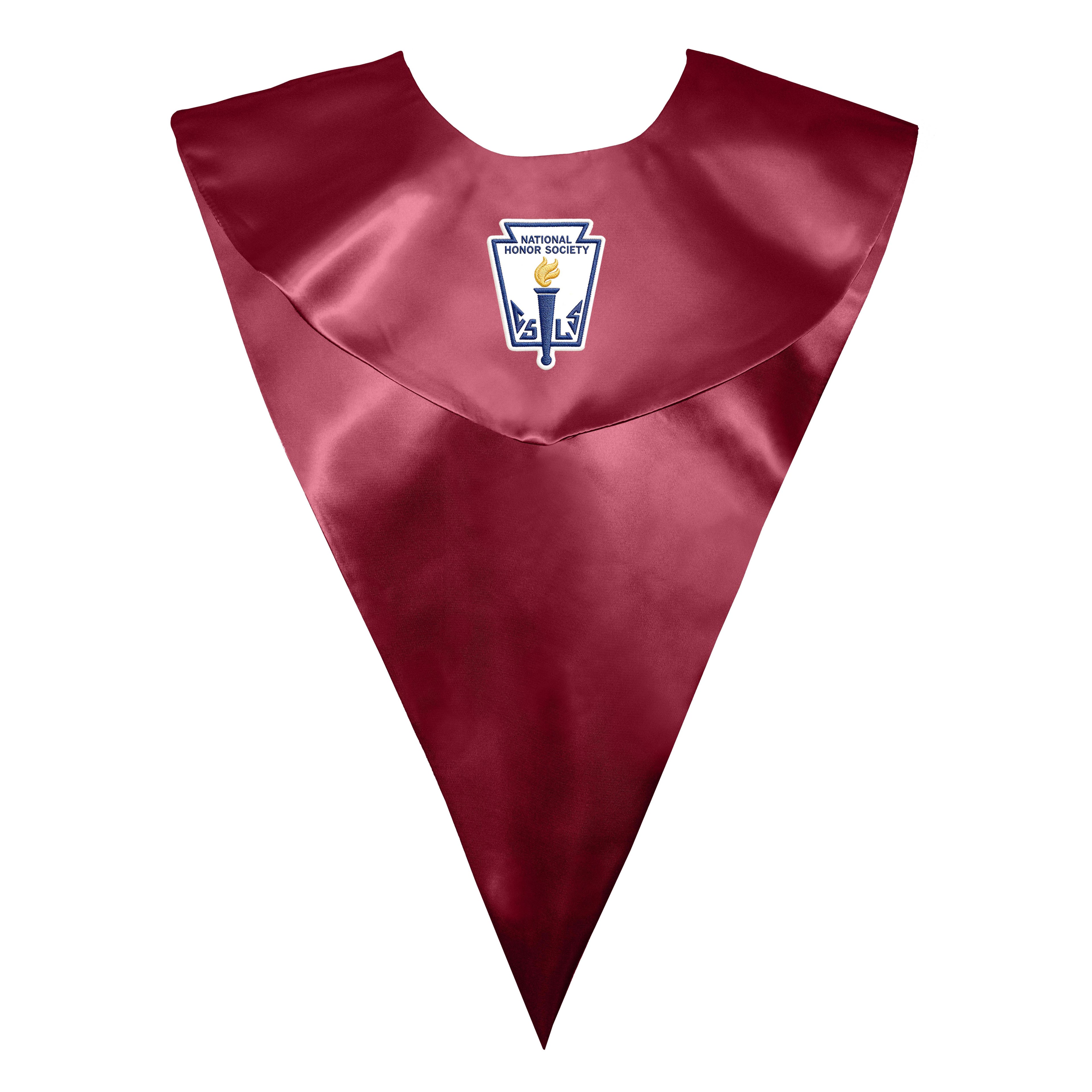 nisex V Shape Choir Stole with National Honor Society Logo Graphic