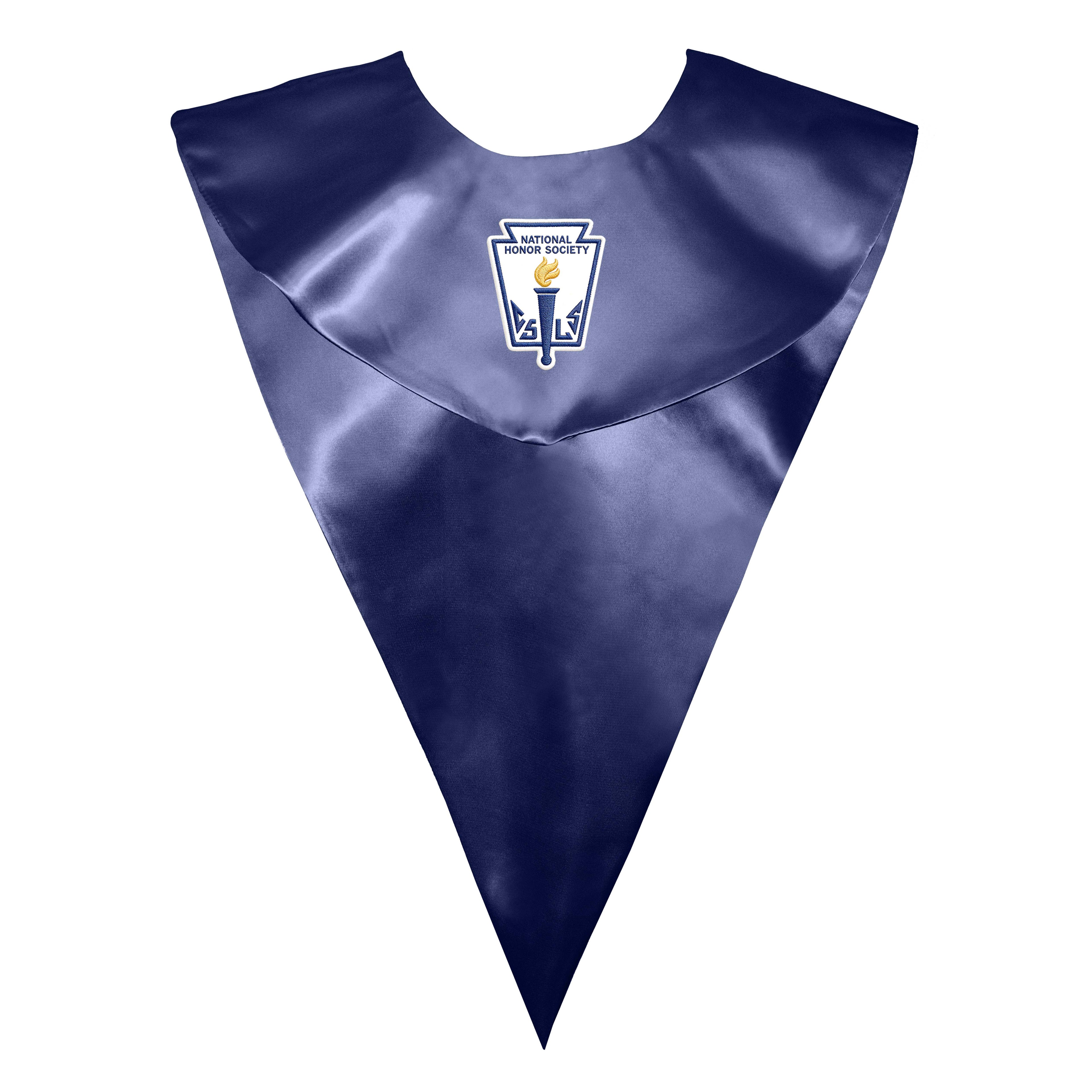 nisex V Shape Choir Stole with National Honor Society Logo Graphic
