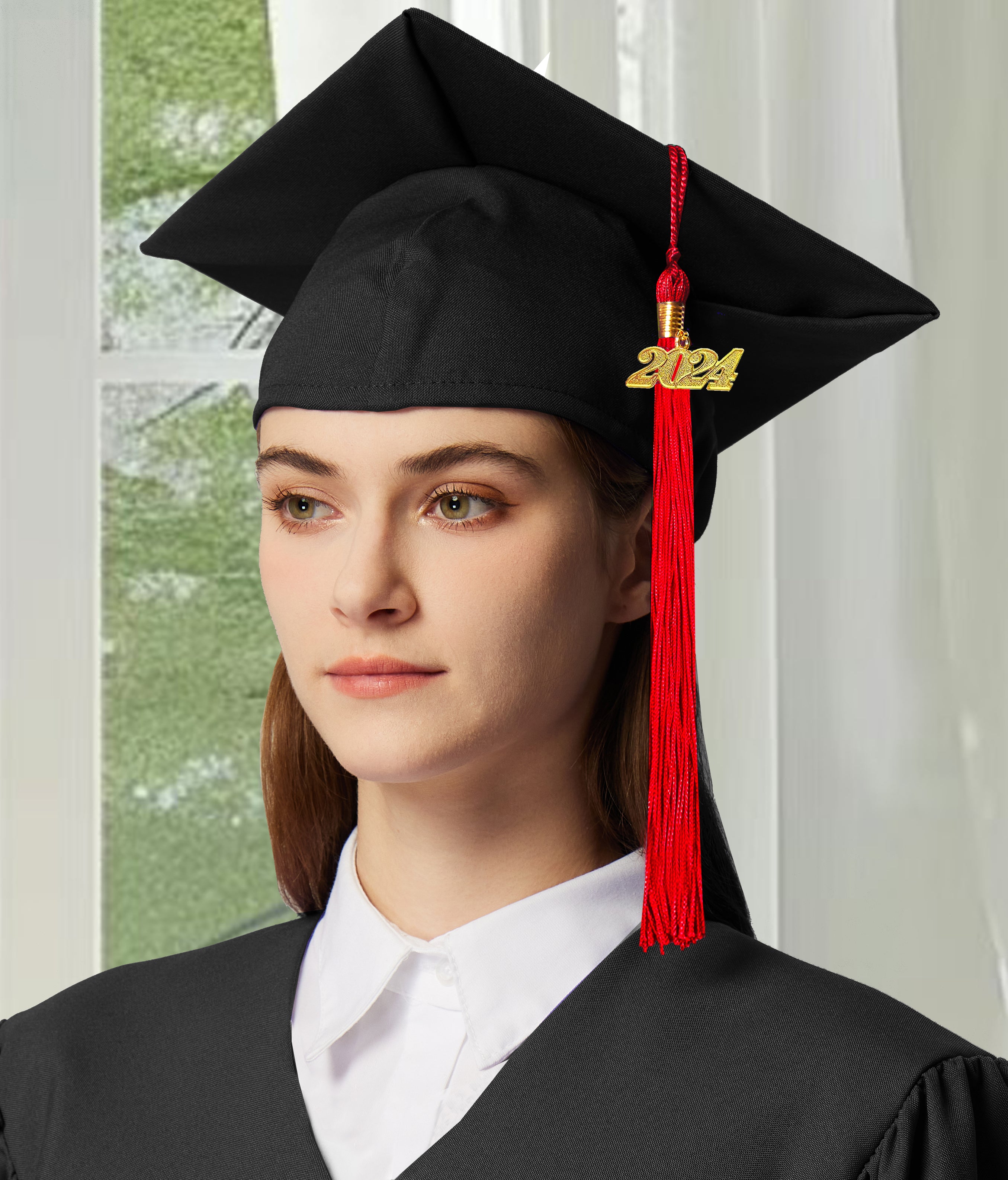 Graduation Tassel with Year Charm 2024/2025 For Cap and Gown Rich Color