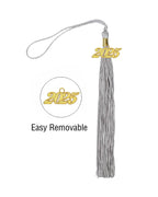 Graduation Tassel with Year Charm 2024/2025 For Cap and Gown Rich Color