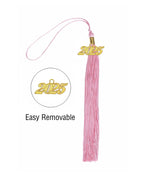 Graduation Tassel with Year Charm 2024/2025 For Cap and Gown Rich Color