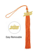 Graduation Tassel with Year Charm 2024/2025 For Cap and Gown Rich Color