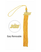 Graduation Tassel with Year Charm 2024/2025 For Cap and Gown Rich Color