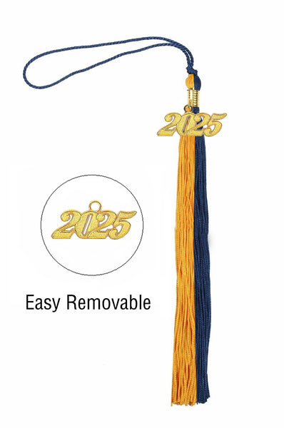 MyGradDay Unisex  Matte Graduation Cap & Gown with Tassel 2025 Year Charm Rich Color（FREE SHIPPING）