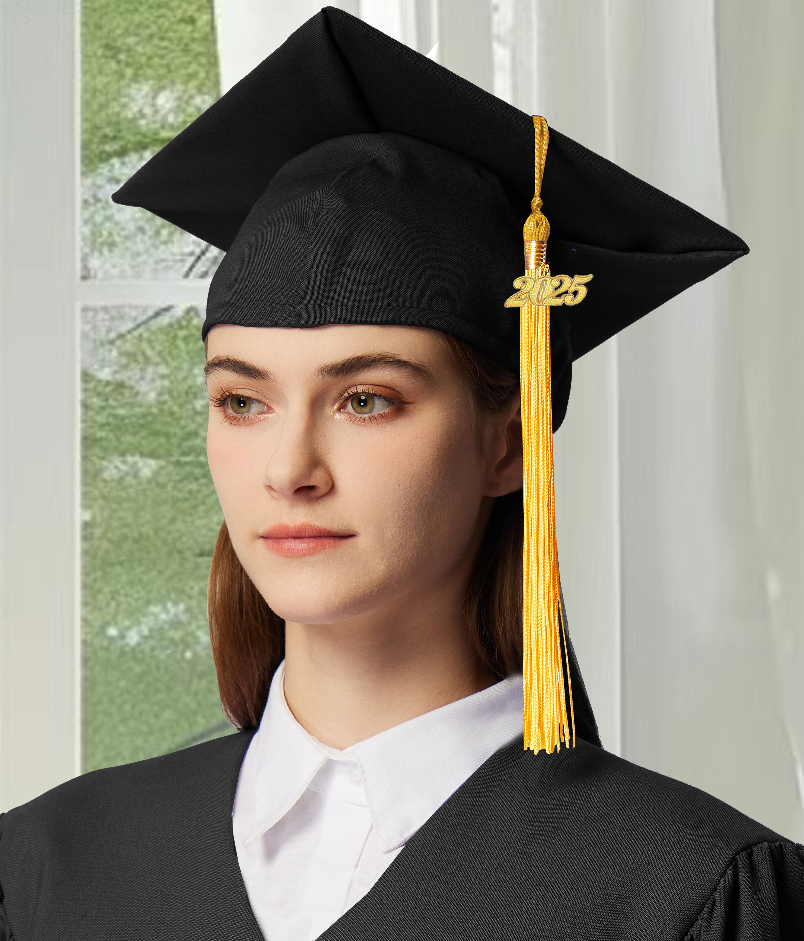 Graduation Tassel with Year Charm 2024/2025 For Cap and Gown Rich Color