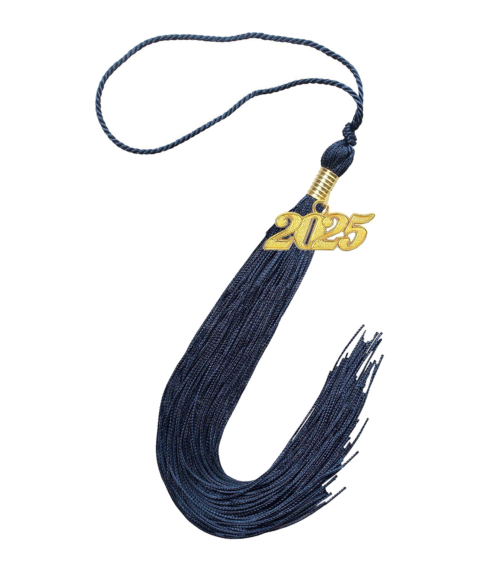 Graduation Tassel with Year Charm 2024/2025 For Cap and Gown Rich Color