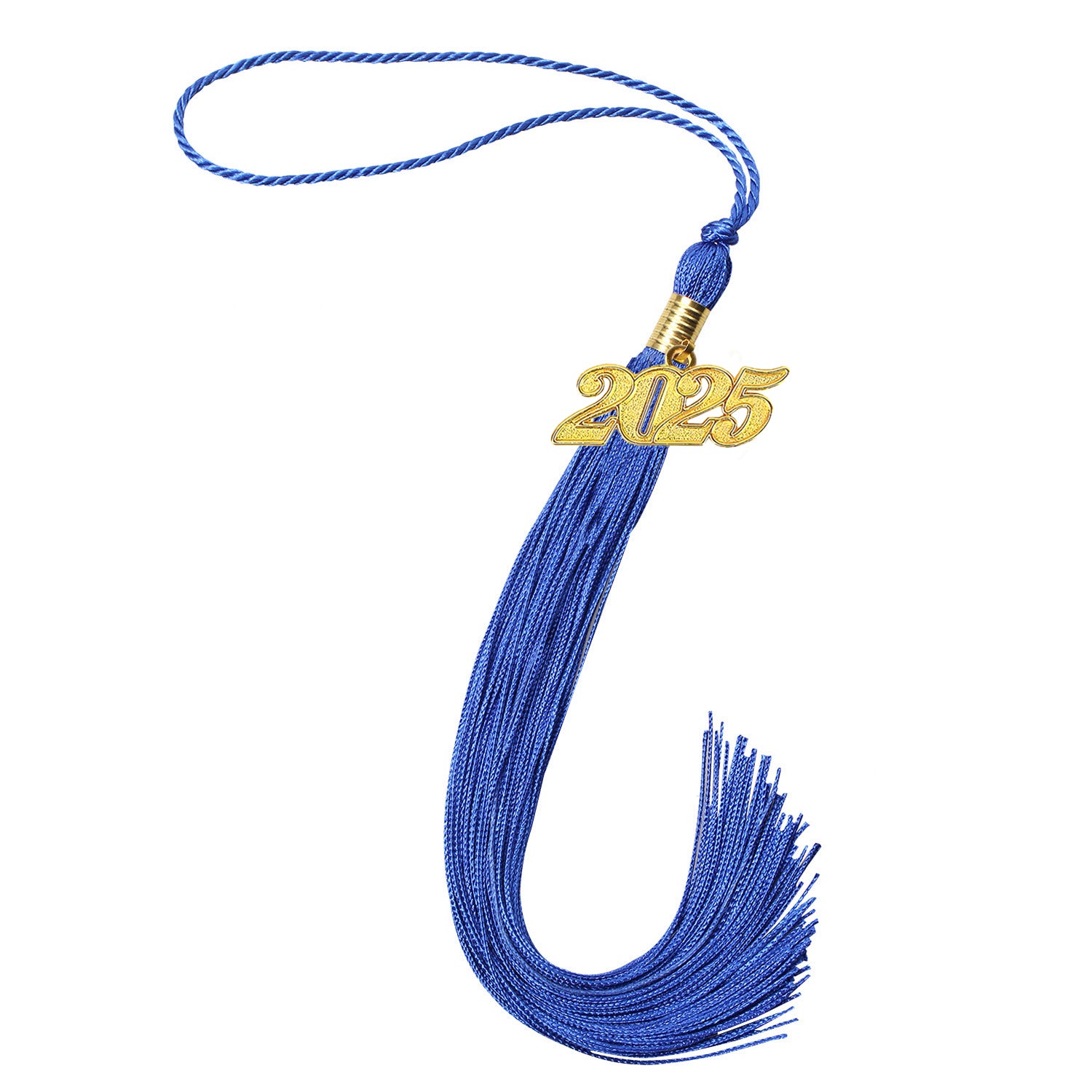 Graduation Tassel with Year Charm 2024/2025 For Cap and Gown Rich Color
