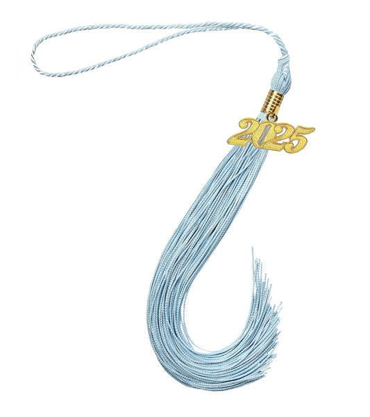 Graduation Tassel with Year Charm 2024/2025 For Cap and Gown Rich Color