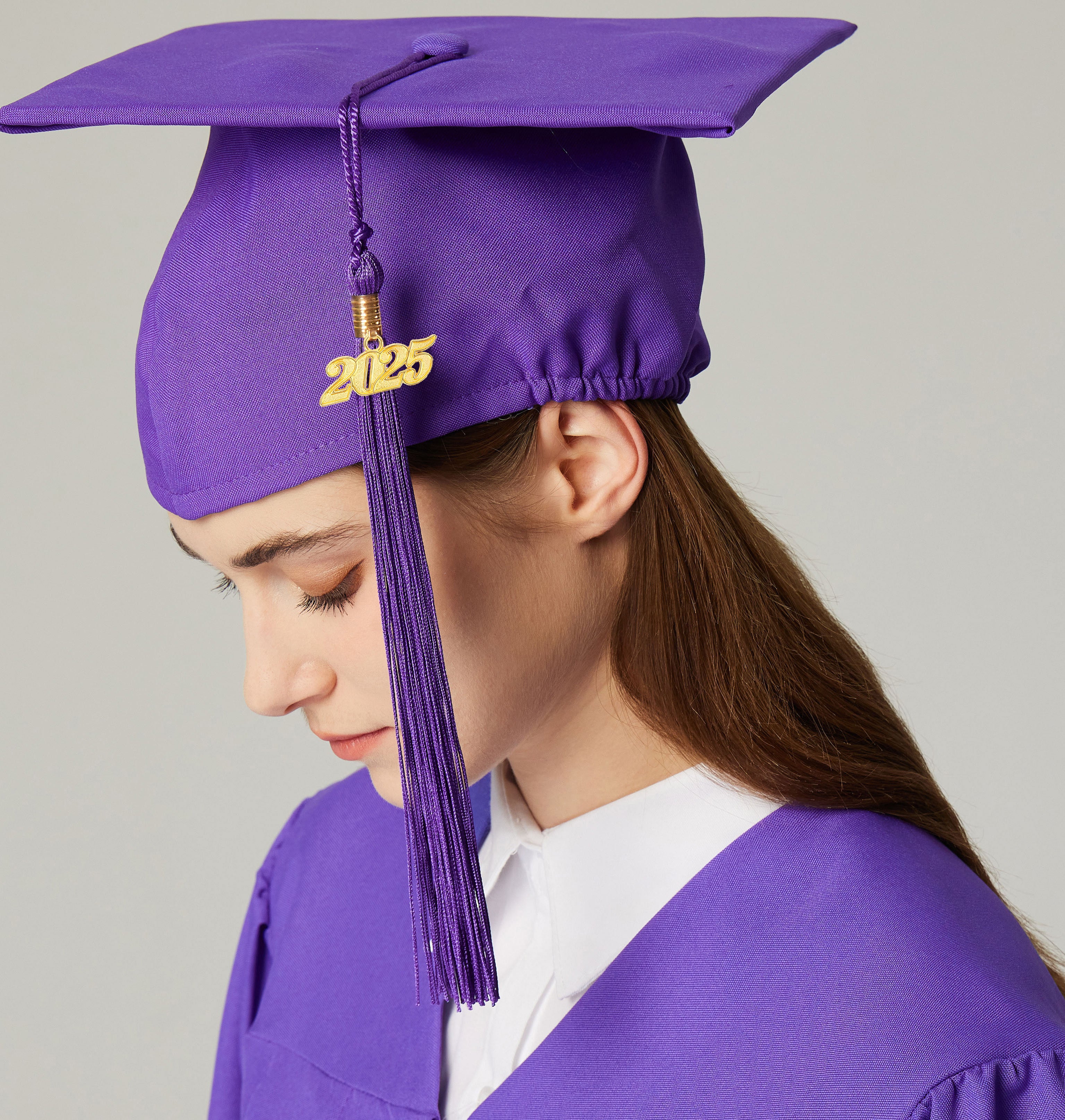 Graduation Tassel with Year Charm 2024/2025 For Cap and Gown Rich Color