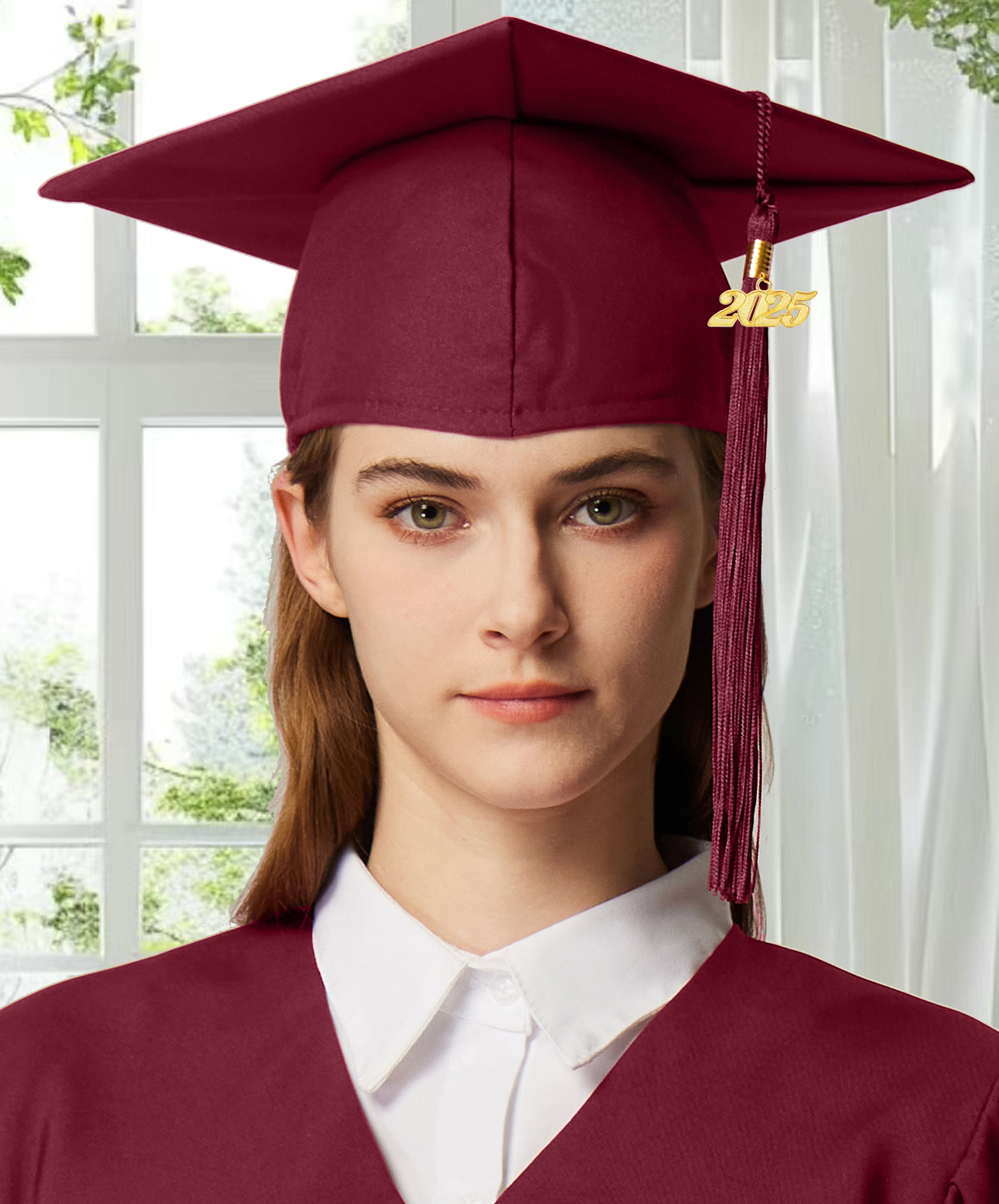 Graduation Tassel with Year Charm 2024/2025 For Cap and Gown Rich Color