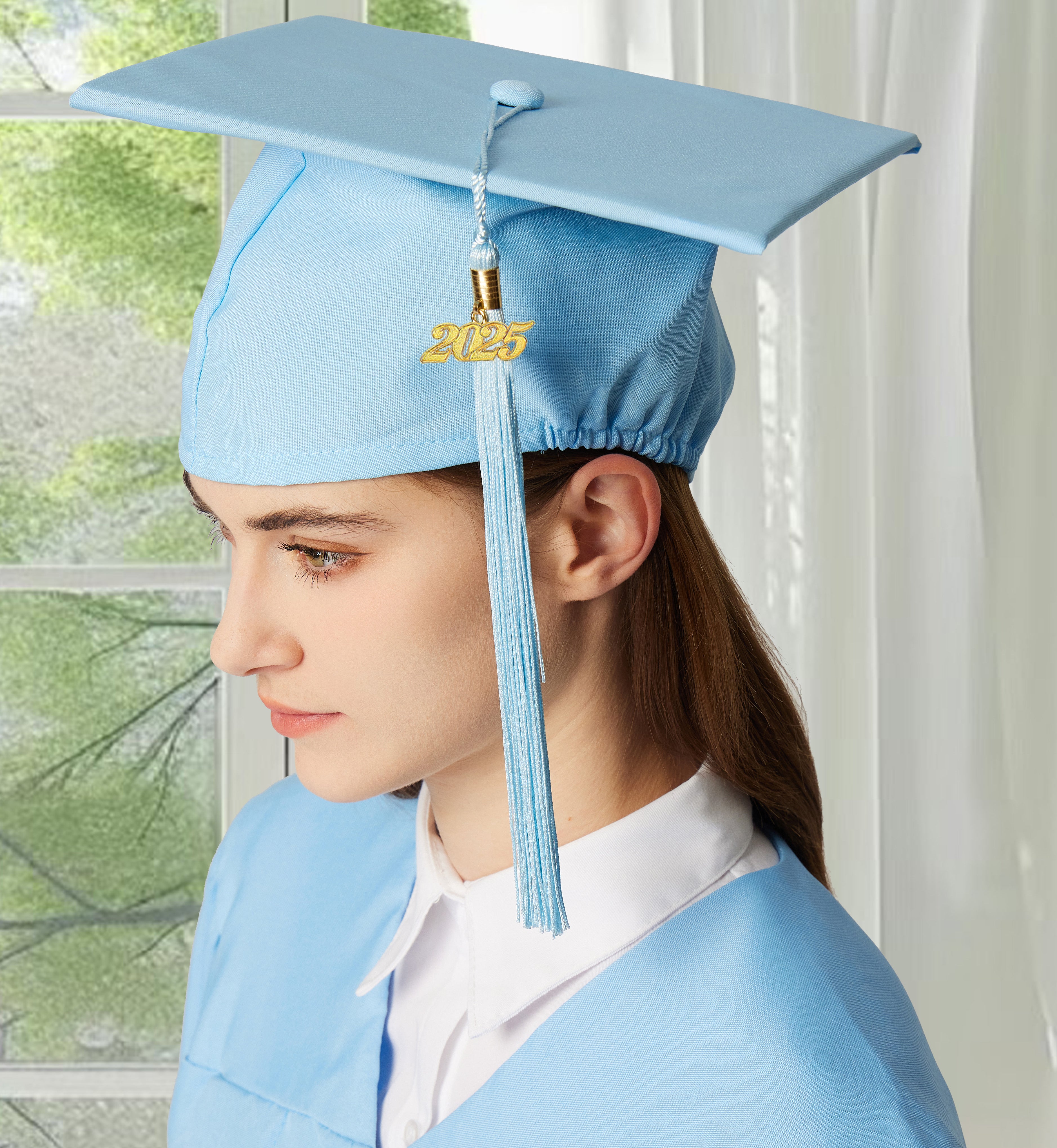 Graduation Tassel with Year Charm 2024/2025 For Cap and Gown Rich Color