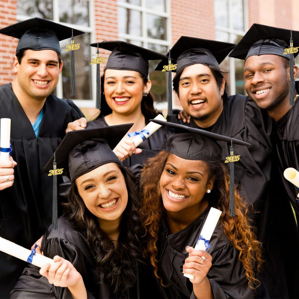 Graduation Tassel with Year Charm 2024/2025 For Cap and Gown Rich Color