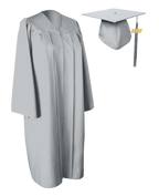 GraduationService Unisex  Matte Graduation Cap & Gown with Tassel 2025 Year Charm Rich Color