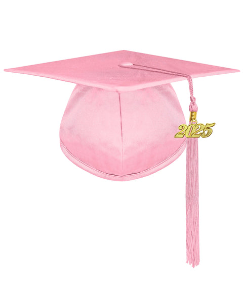 Shiny Preschool and Kindergarten Graduation Gown & Cap Tassel with 2025 Year Charm and stole
