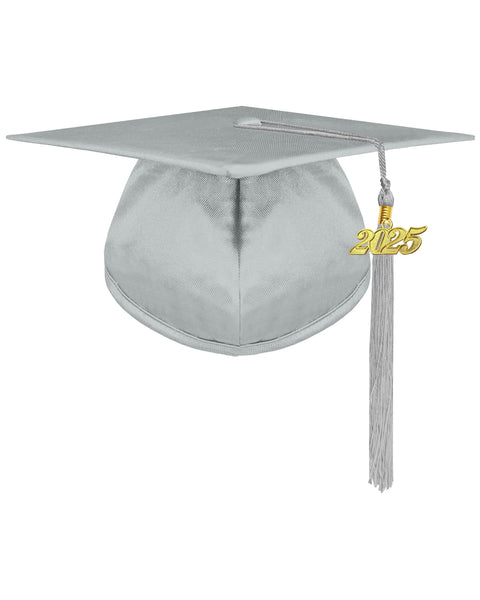Shiny Preschool and Kindergarten Graduation Gown & Cap Tassel with 2025 Year Charm and stole