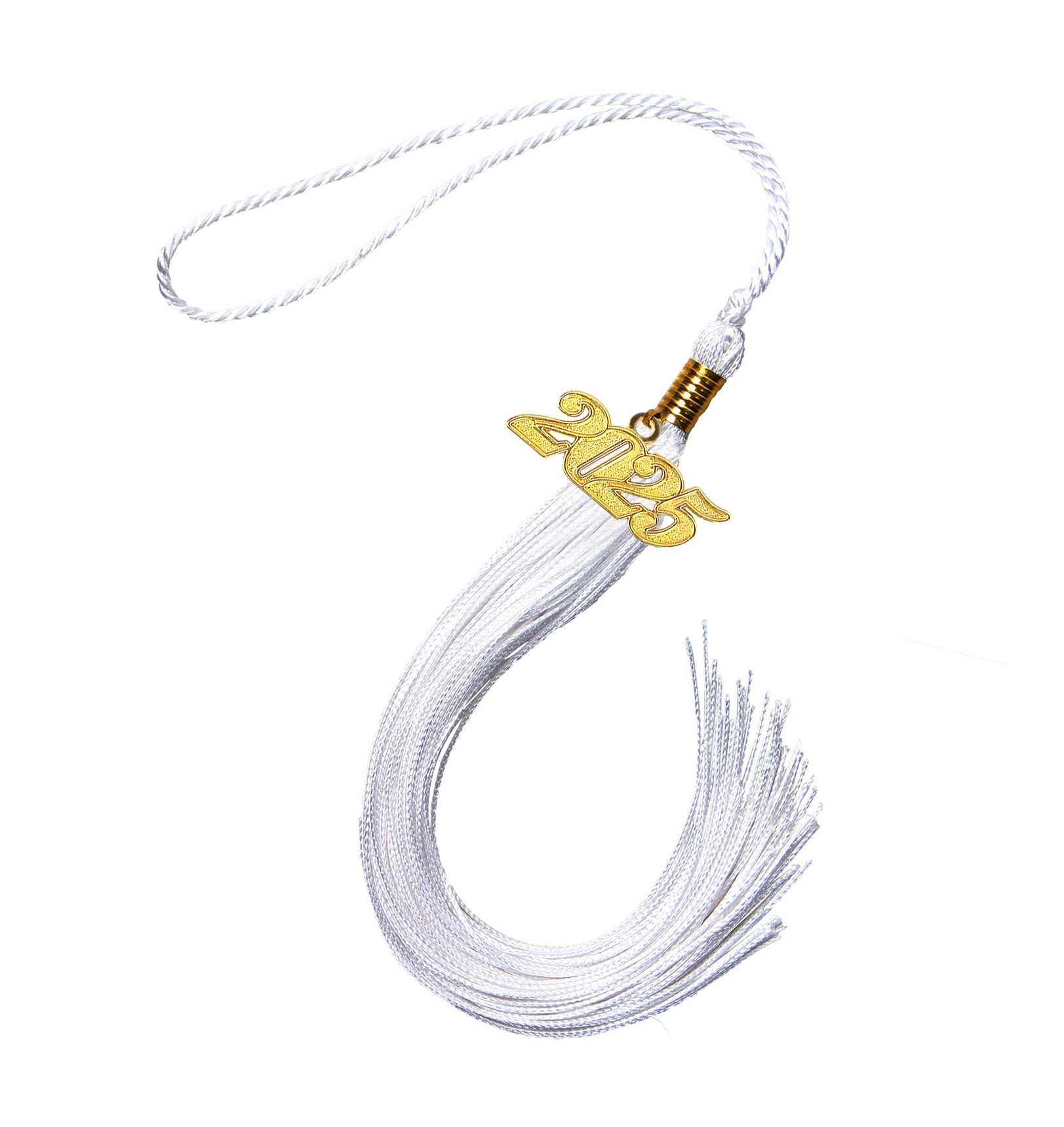 Graduation Tassel with Year Charm 2024/2025 For Cap and Gown Rich Color