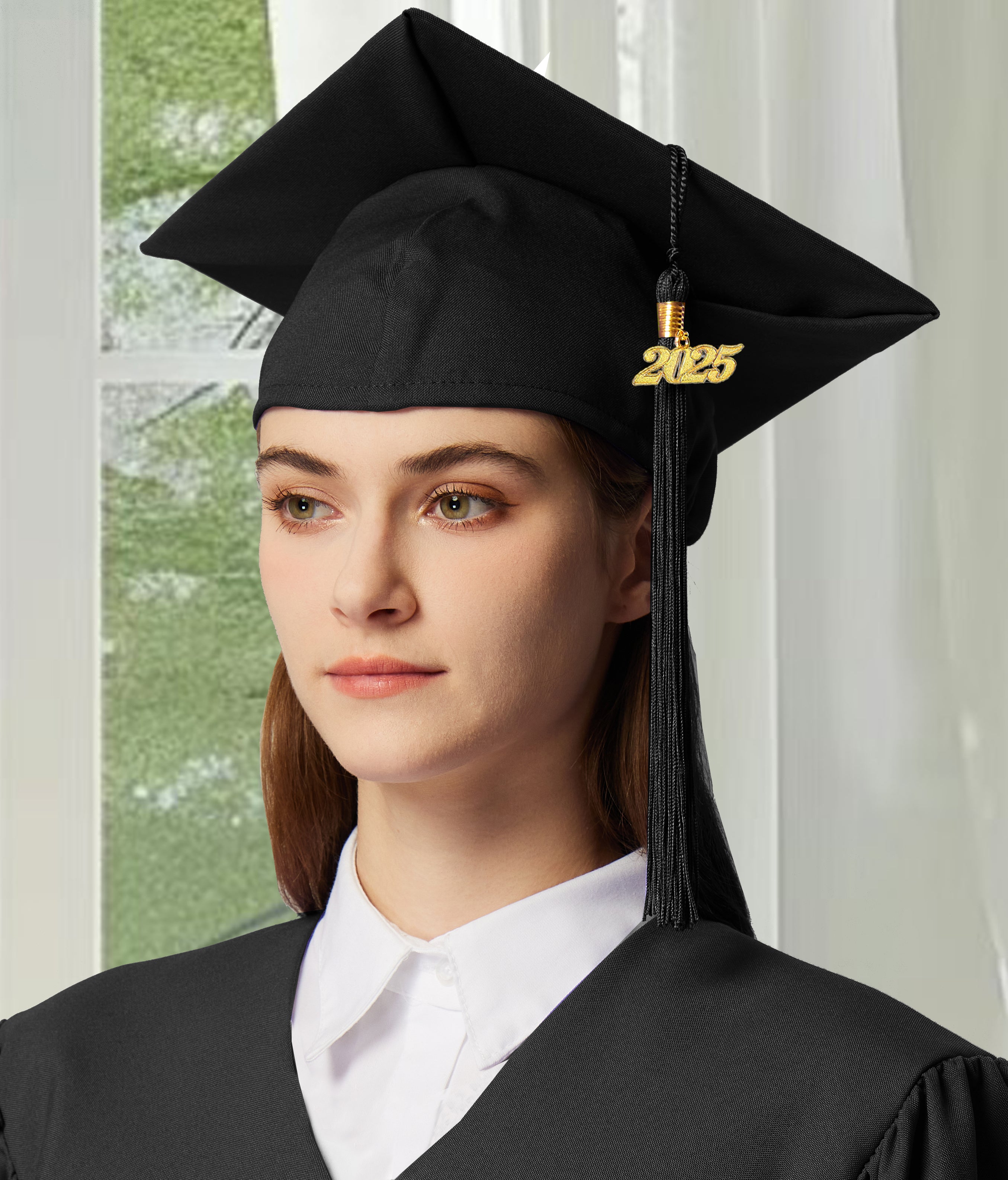 Graduation Tassel with Year Charm 2024/2025 For Cap and Gown Rich Color