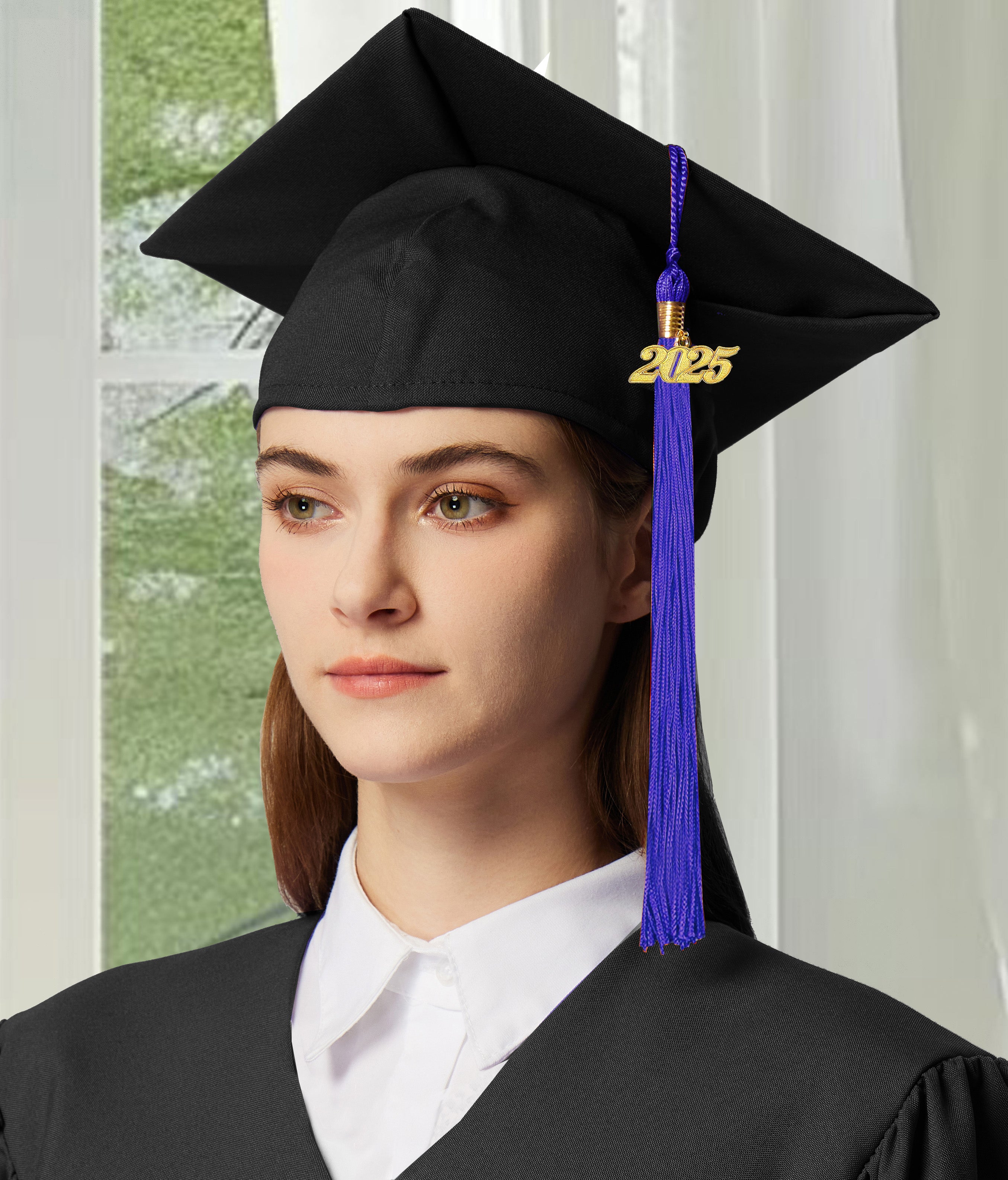 Graduation Tassel with Year Charm 2024/2025 For Cap and Gown Rich Color