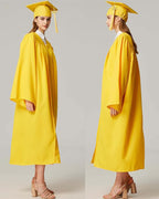 Unisex Matte Graduation Cap & Gown with Tassel 2026 Year Charm ( Rich Color )