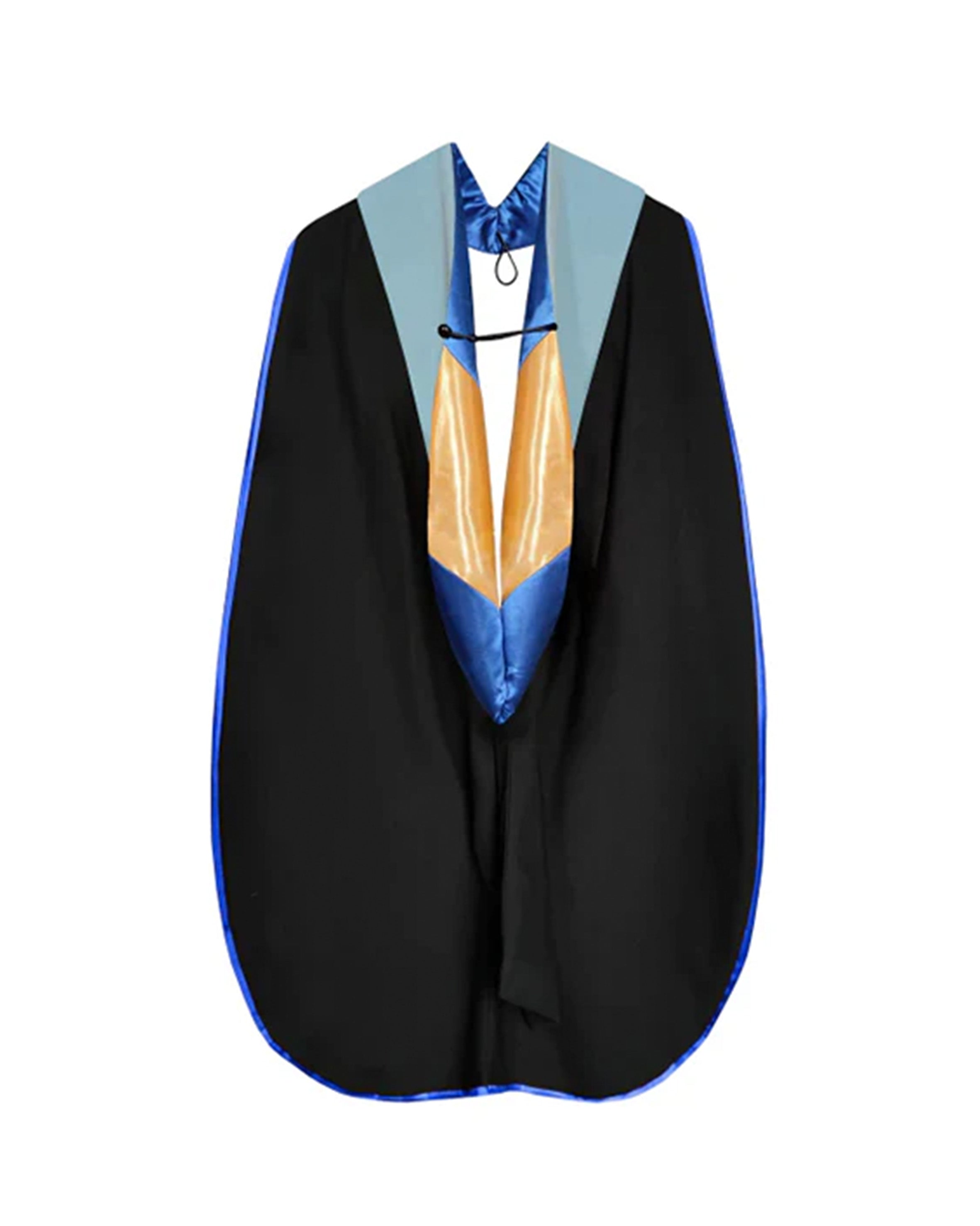 Deluxe Doctoral Graduation Hood with NO piping